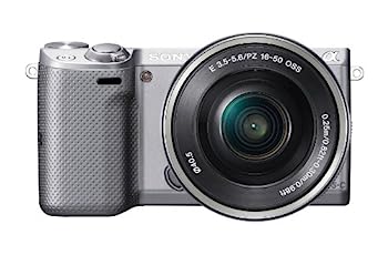 【中古】SONY ミラーレス一眼 NEX-5T パワーズームレンズキット シルバー NEX-5TL-S