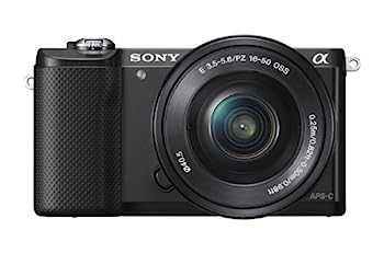 【中古】SONY ミラーレス一眼 α5000 パワーズームレンズキット ブラック ILCE-5000L-B