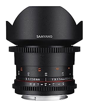 【中古】Samyang SYDS14M-C VDSLR II 14mm広角レンズ