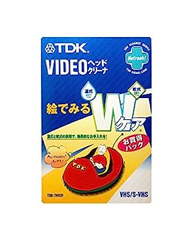 【中古】TDK VHS/S-VHS用ビデオヘッドクリーナー 乾式+湿式 W世話をするお買い得容器に並べる TDK-THV2F