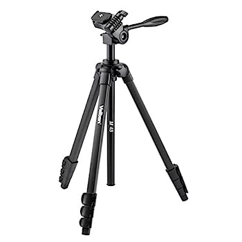 【中古】Velbon ファミリー三脚 M45 4段 レバーロック 脚径20mm 小型 3Way雲台 クイックシュー対応 アルミ脚 446626
