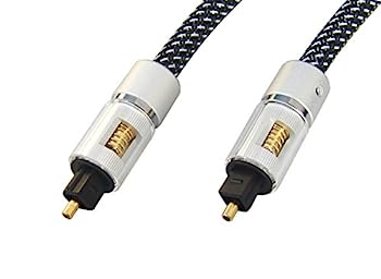 【中古】光デジタルケーブル 0.5m ハイレゾ音源対応 192KHz 24Bit ハイグレード 角型-角型 ブラック VM-4067BK｜IINEX