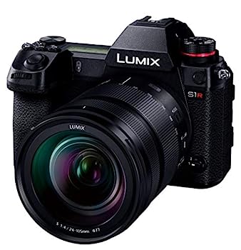 【中古】パナソニック フルサイズ 銀鏡受け答え一眼写真機 ルミックス S1RM 判定基準望遠レンズ一揃いの道具 4730万絵素 黒いこと DC-S1RM-K