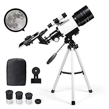 【中古】天体望遠鏡 子供 初心者 望遠鏡 天体観測 屈折式 70mm大口径300mm焦点距離 150倍 高倍率 三脚/バッグ/スマホアダプター付き スマホ撮影 プレゼン｜IINEX 13,229円
