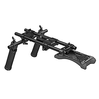 【中古】SmallRig ショルダーパッドキット デュアルハンドグリップ付き デュアル15mm径ロッド付き-2896B|IINEX