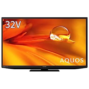 【中古】シャープ 32V型 液晶 テレビ AQUOS 2T-C32DE-B ハイビジョン 外付けHDD裏番組録画対応 2021年モデル ブラック|IINEX