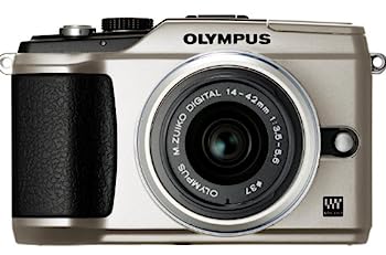 【中古】（非常に良い）OLYMPUS ミラーレス一眼 E-PL2 レンズキット ゴールド E-PL2 LKIT GLD｜IINEX