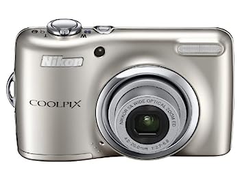 【中古】NikonデジタルカメラCOOLPIX L23 シルバー L23SL 1000万画素 広角28mm 光学5倍 2.7型液晶 単3電池対応｜IINEX