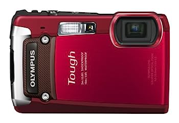 【中古】OLYMPUS デジタルカメラ TG-820 レッド 10m防水 2m耐落下衝撃 -10℃耐低温 耐荷重100kg 1200万画素 裏面照射型CMOS 光学5倍ズーム DUAL IS ハイ｜IINEX