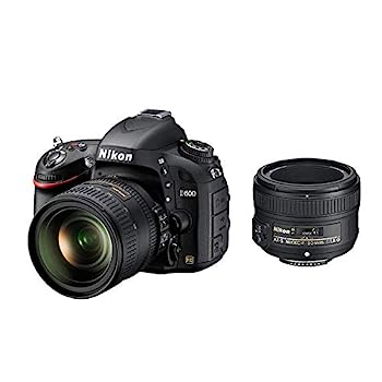 【中古】Nikon デジタル一眼二眼レフ写真機 D600 ダブルレンズキット 24-85粍 f/3.5-4.5G ED VR/50粍 f/1.8G嘱する D600WLK