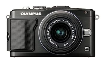 【中古】（人並み外れたに好いたらしい）OLYMPUS 鏡鑑受け答え一眼 PEN Lite E-PL5 水晶体一揃いの道具 黒いこと E-PL5 LKIT BLK