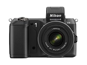 【中古】Nikon ミラーレス一眼 Nikon 1 V2 レンズキット 1 NIKKOR VR 10-30mm f/3.5-5.6付属 ブラック N1V2HLKBK