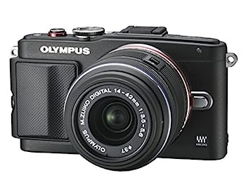 【中古】OLYMPUS ミラーレス一眼 PEN Lite E-PL6 レンズキット ブラック E-PL6 LKIT BLK｜IINEX