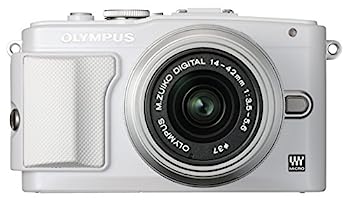 【中古】（非常に良い）OLYMPUS ミラーレス一眼 PEN Lite E-PL6 レンズキット ホワイト E-PL6 LKIT WHT