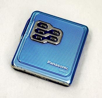 【中古】（人並み外れたに好いたらしい）Panasonic パナソニック SJ-MJ15-A 青味 携帯型MD電気蓄音機 MDLP相応う （MD生まれ変わり専用機/MDウォークマン）