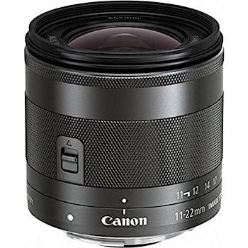 【中古】Canon EF-M 11-22粍 f/4-5.6 STM水晶体 黒いこと 7568B002