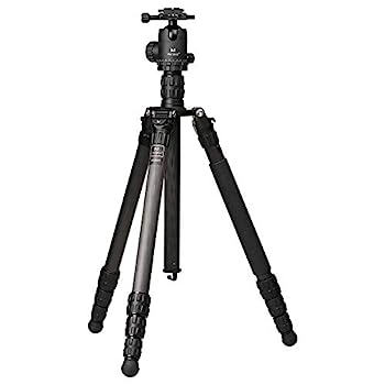 【中古】MARSACE (マセス) 4段 カーボン三脚 MT-2541T 自由雲台セット 105029 アルカスイス互換クイックシュープレート付 10層カーボン ガスケットレス