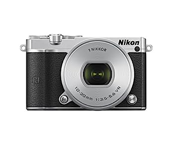 【中古】(非常に良い)Nikon ミラーレス一眼 Nikon1 J5 標準パワーズームレンズキット シルバー J5HPLKSL