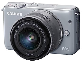 【中古】Canon ミラーレス一眼カメラ EOS M10 レンズキット(グレー) EF-M15-45mm F3.5-6.3 IS STM 付属 EOSM10GY-1545ISSTMLK