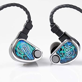 【中古】64 AUDIO Nio 変わり種型１番ウッド積み上げる イヤ電話機 インナーイヤー型 64A-8434