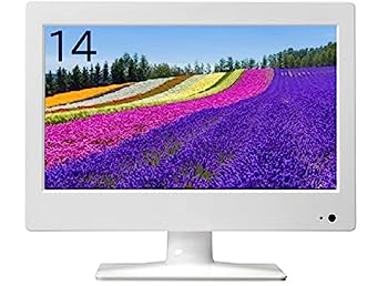 【中古】14型 液晶テレビ受像機 SK-DTV14JWB 国内製造業者製 地デジテレビ 小型 白いこと 軽さ
