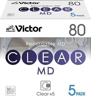 【中古】（人並み外れたに好いたらしい）Victor ミニレコード盤 80分 CLEARつづき物 しろがね色 5枚 MD-80QX5