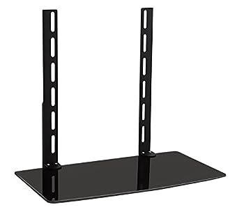 【中古】（人並み外れたに好いたらしい）Mount-It テレビ受像機壁マウントシェルフブラケット テレビ受像機下 有線テレビボックス席 ヴィデオディスク楽器演奏者 ステレオAVコンポーネントシェルフ 黒いこと