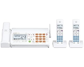 【中古】(非常に良い)シャープ デジタルコードレスFAX 子機2台付き 1.9GHz DECT準拠方式 UX-650CW|IINEX