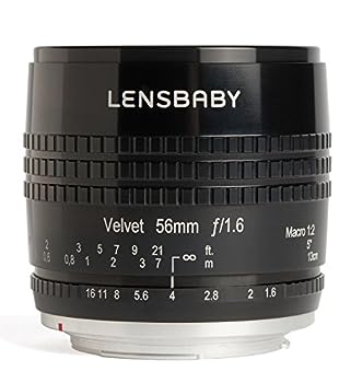 【中古】（非常に良い）Lensbaby LB-V56BM ベルベット56インチレンズ マイクロフォーサーズカメラ用