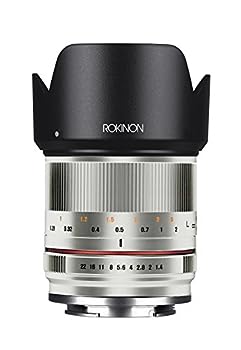 【中古】（非常に良い）Rokinon rk21?m-mft-sil 21?mm f1?. 4?ED AS UMC High Speed Wide Angleレンズfor Olympus \u0026 Panasonic (シルバー)