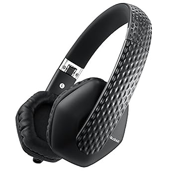 【中古】（非常に良い）AudioMX ヘッドホン 重低音 密閉型 オンイヤー 折りたたみ式 リモコン・マイク付 ハンズフリー通話 有線式 黒 HS-G5 (ブラック)