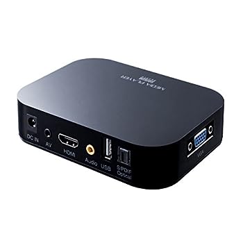 【中古】（非常に良い）サンワダイレクト メディアプレーヤー USB/SD HDMI/AV/VGA/コンポーネント出力 MP4 リモコン 400-MEDI022