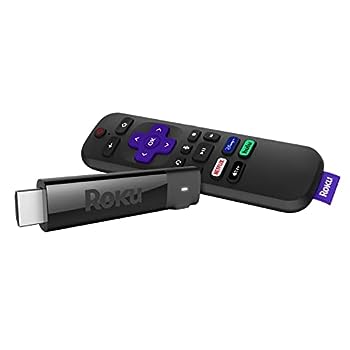 【中古】（非常に良い）Roku ストリーミングスティック+ | HD/4K/HDR ストリーミングデバイス with ロングレンジ ワイヤレスとボイスリモート with TV 電源 and 音量