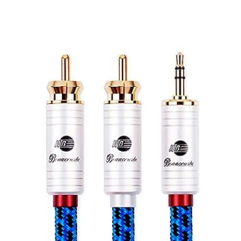 【中古】（非常に良い）JIBドイツ製造 のオーディオケーブル AUX ケーブル 標準3.5mmステレオミニプラグ to 2RCA オス(赤R/白L) 変換アダプタ/CDプレーヤー/スマホ/スピ｜IINEX