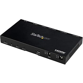 【中古】（人並み外れたに似つかわしい）StarTech.com HDMI分かち合う器/1インプット2最終生産物/4K60サイクル HDMI 2.0相応うスプリッター/スケーラー内蔵/3.5粍ステレオミニ \u0026 SPDIF 相応う/EDID役立つこと ST122固定ディスク20S