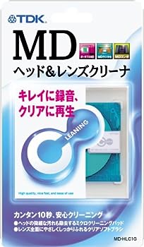 【中古】(非常に良い)TDK MDヘッド&レンズクリーナ(フックタイプ) MD-HLC1G|IINEX