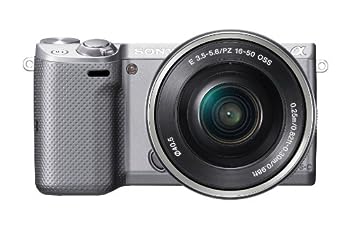【中古】（非常に良い）SONY ミラーレス一眼 NEX-5T パワーズームレンズキット シルバー NEX-5TL-S