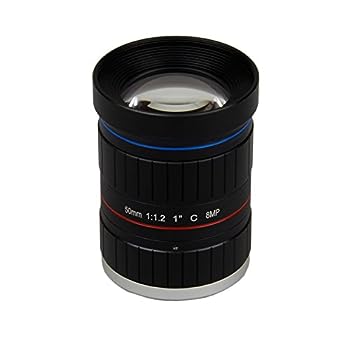 【中古】（非常に良い）Quanmin HD スターライト 8メガピクセル 4K 1インチ 50mm F1.2 マニュアル ITS 道路交通監視 CCTV レンズ Cマウント 5MP 6MP 8MP ボックス ボデ