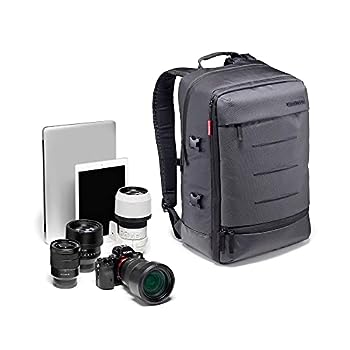 【中古】（人並み外れたに似つかわしい）Manfrotto Manhattan ムーバー30 うしろ側容器に並べる 黒いこと 13L レインカバー付き添い人 MB MN-BP-MV-30