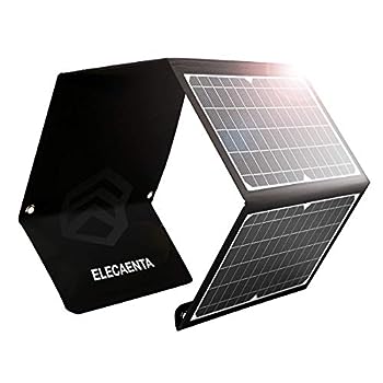 【中古】（人並み外れたに似つかわしい）ELECAENTA 30Ｗ ソーラーチャージャー 3USB界面 PD18Ｗ/QC3.0手っとり早い申し受ける オートリ取り組み役立つこと ソーラーダイアログボックス 折りたたみ式 薄型超軽さ ETFE材質