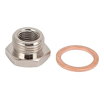 【中古】（非常に良い）EBTOOLS 酸素センサーアダプター金属M18x1.5M12x1.25スレッドO2トランスデューサープラグカーアクセサリーダプターセンサーアダプターガスケット