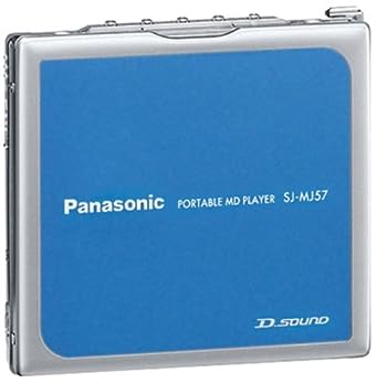 【中古】（人並み外れたに好いたらしい）パナソニック 携帯型MD電気蓄音機 青味 SJ-MJ57-A
