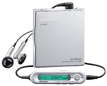 【中古】（人並み外れたに好いたらしい）パナソニック 携帯型MD電気蓄音機 しろがね色 SJ-MJ97-S
