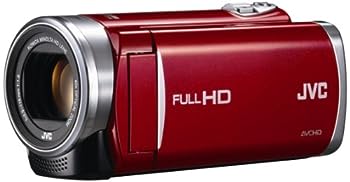 【中古】（非常に良い）JVCKENWOOD JVC ビデオカメラ EVERIO GZ-E225 内蔵メモリー 8GB レッド GZ-E225-R