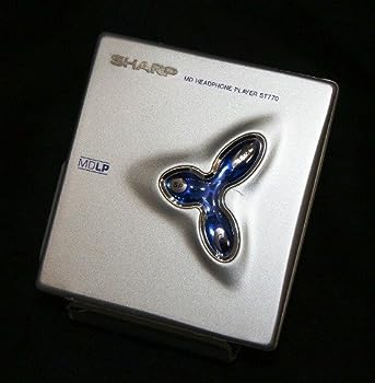 【中古】（人並み外れたに好いたらしい）SHARP せつ然たる MD-ST770-S しろがね色系 携帯型MD電気蓄音機 MDLP相応う （MD生まれ変わり専用機/MDウォークマン）