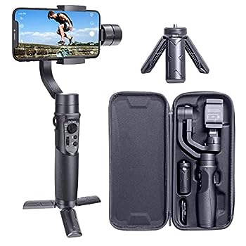 【中古】（非常に良い）Hohem M5 Mobile Plusスマホジンバル3軸スタビライザーiPhone 14/13/12/11 Plus Pro Max用 Androidスマホ用手持ちジンバル 自動美?トリガーボタ