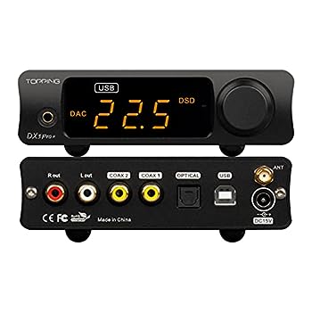 【中古】（非常に良い）TOPPING DX3 Pro+ ES9038Q2M Bluetooth 5.0 LDAC オーディオデコーダー DSD512 DAC AMP NFCA ヘッドフォンアンプ プリアンプ (ブラック)｜IINEX 33,452円