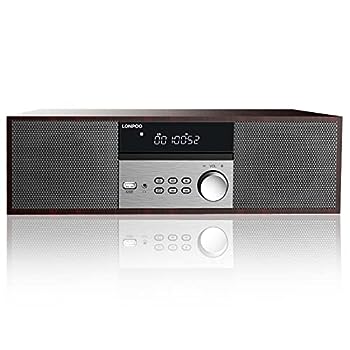 【中古】（人並み外れたに似つかわしい）CD電気蓄音機 40W コンパクトコンポーネントシステム CDステレオミニコンポ FMラジオ受信機 Bluetooth相応う金棒引き USB/AUXインプット ヘッドフォンジャッ