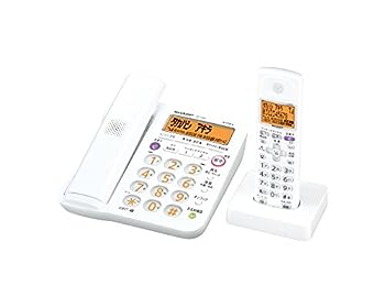 【中古】(非常に良い)シャープ デジタルコードレス電話機 子機1台付き 1.9GHz DECT準拠方式 ホワイト系 JD-G55CL-W|IINEX