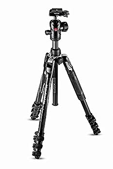 【中古】（人並み外れたに好いたらしい）Manfrotto 三脚架 Befree現金前貸し 軽銀 4段 親しさ雲台 生き肝鍵を掛ける式L三脚一揃いの道具 黒いこと MKBFRLA4BK-BH